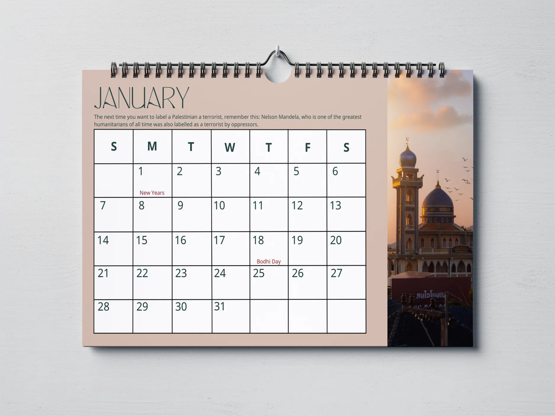 2024 Calendar in Support of Palestine